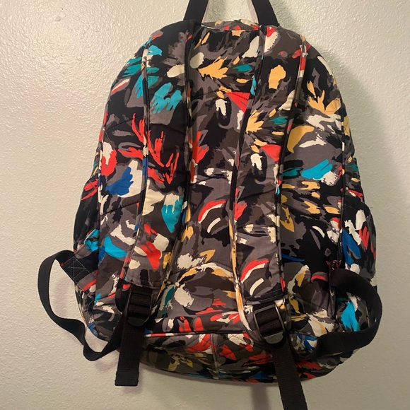 Vera Bradley Splash Floral Campus  Backpack - Picture 2 of 6